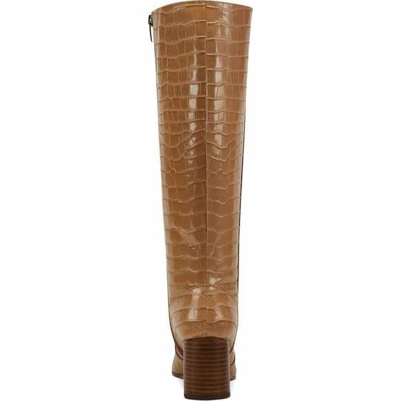 Marc Fisher Women Knee High Riding Boots Revela Size US 5M Dark Natural Croco - Picture 3 of 4